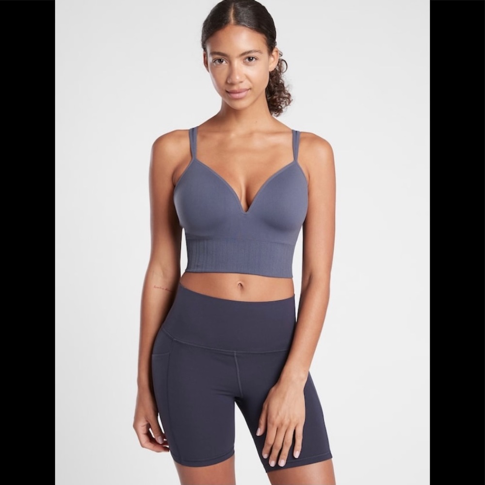 Athleta Gray Sports Bra